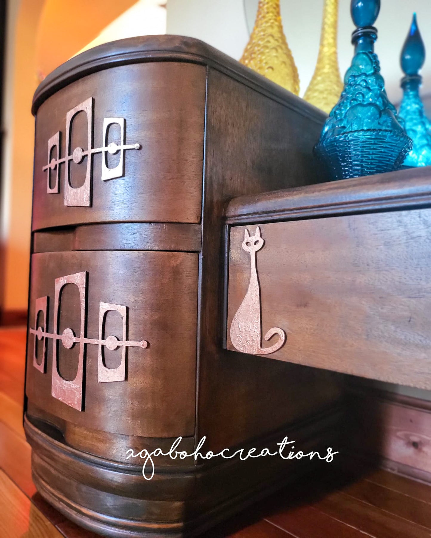 Vintage Mid Century Modern Art Deco Vanity Table