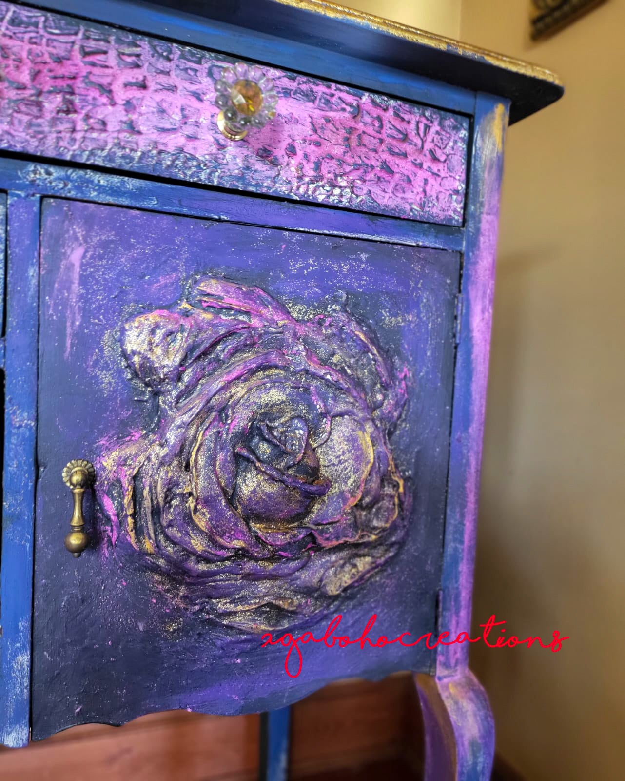 Funky Purple and Gold Buffet