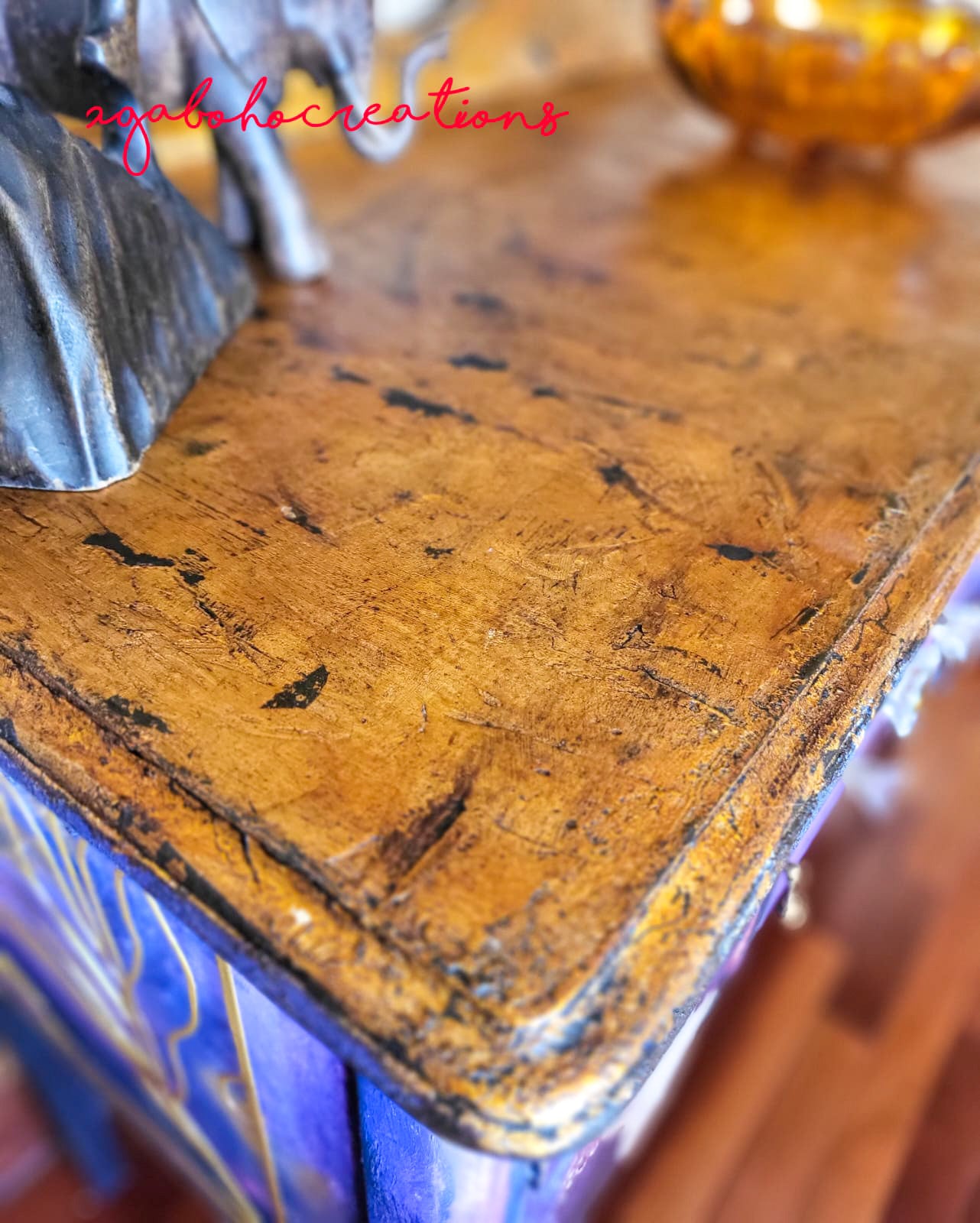 Funky Purple and Gold Buffet
