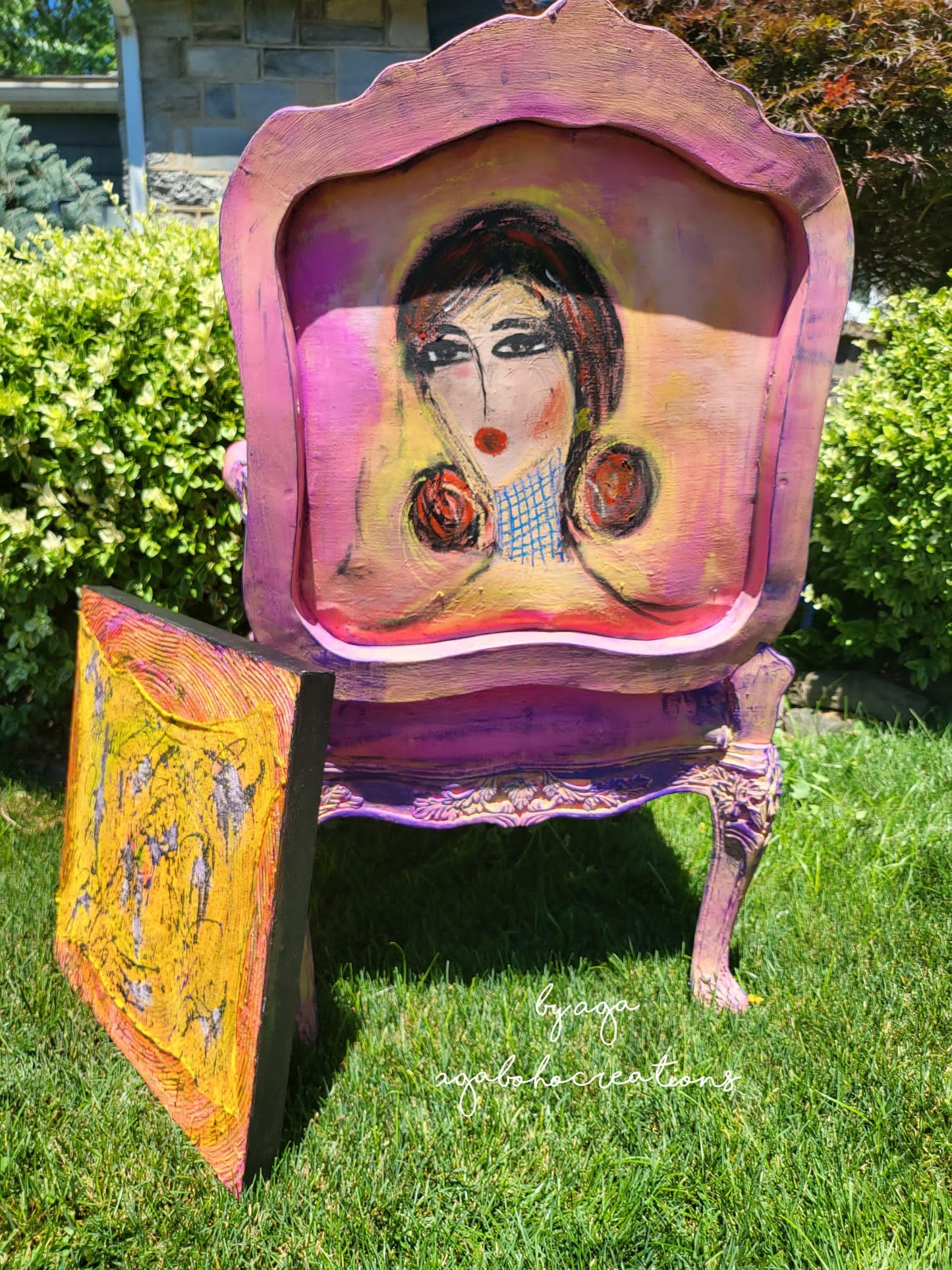 Whimsical Hot Pink Armchair