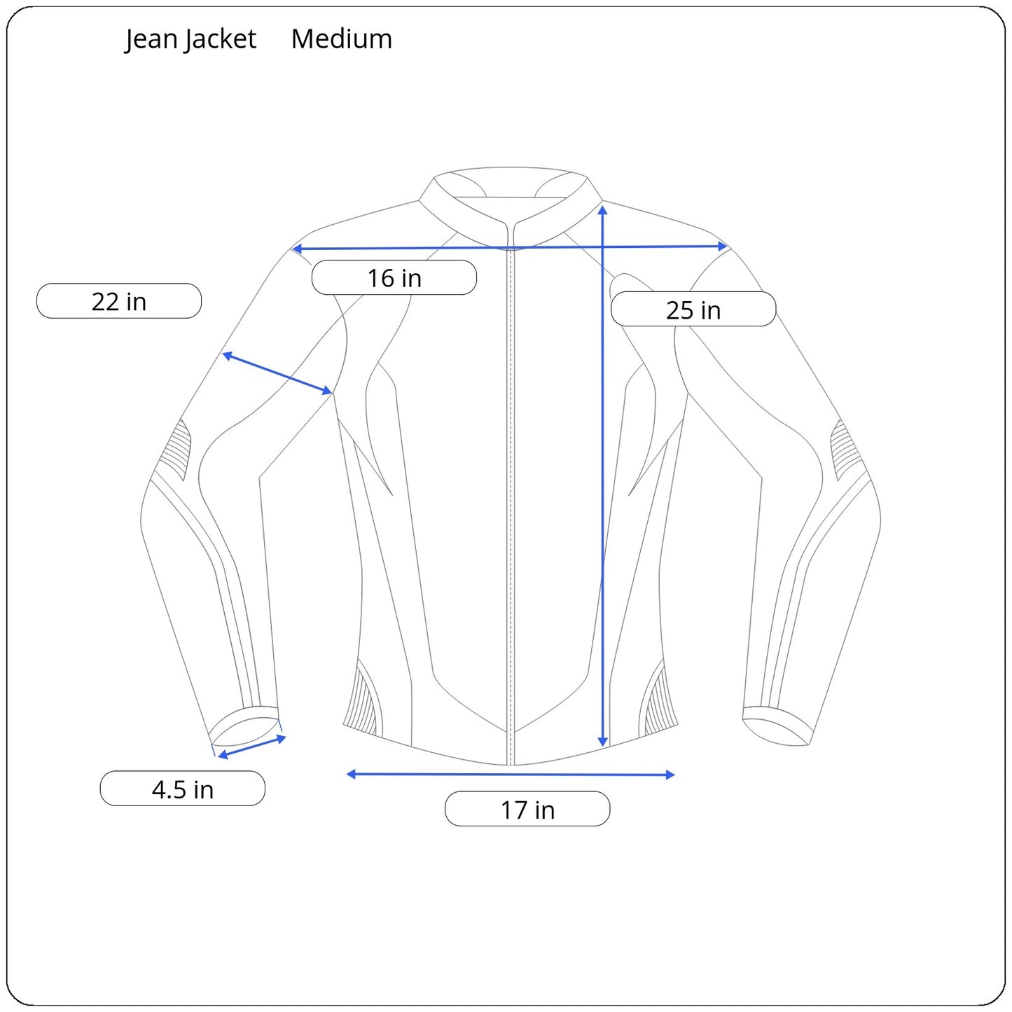 Beaded Jean Jacket - Medium