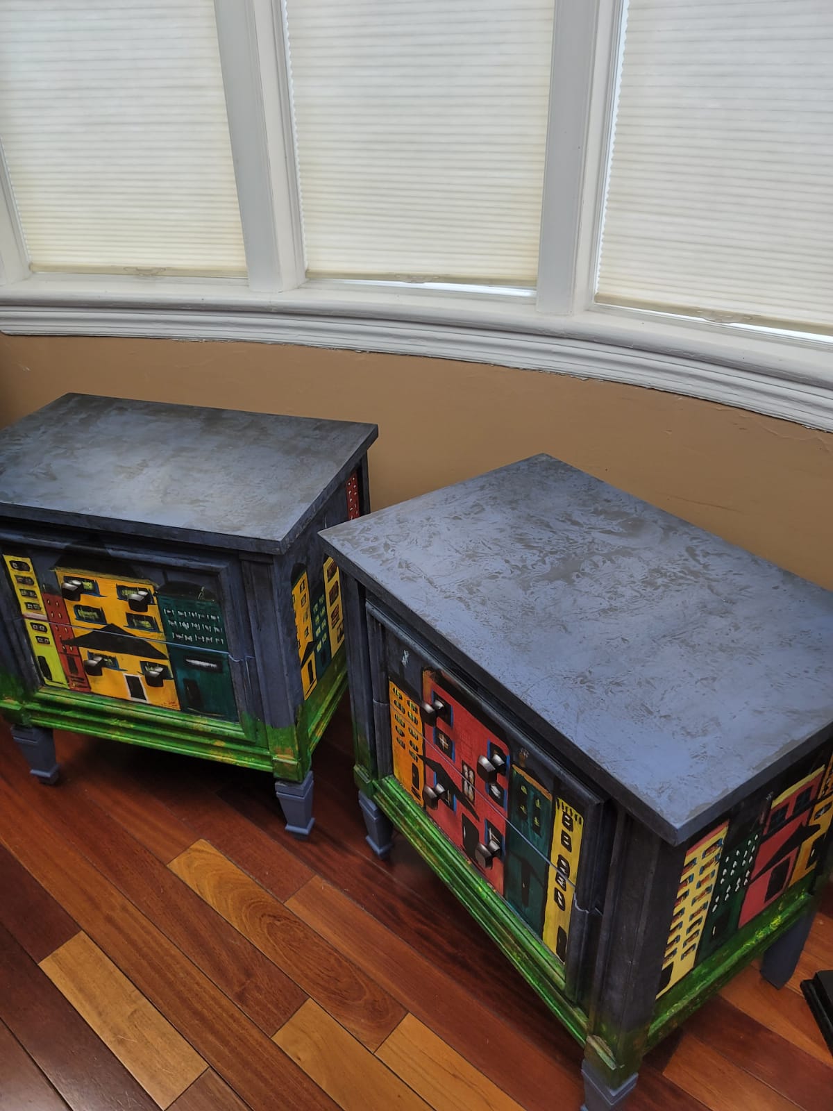 Kandinsky Inspired End Tables