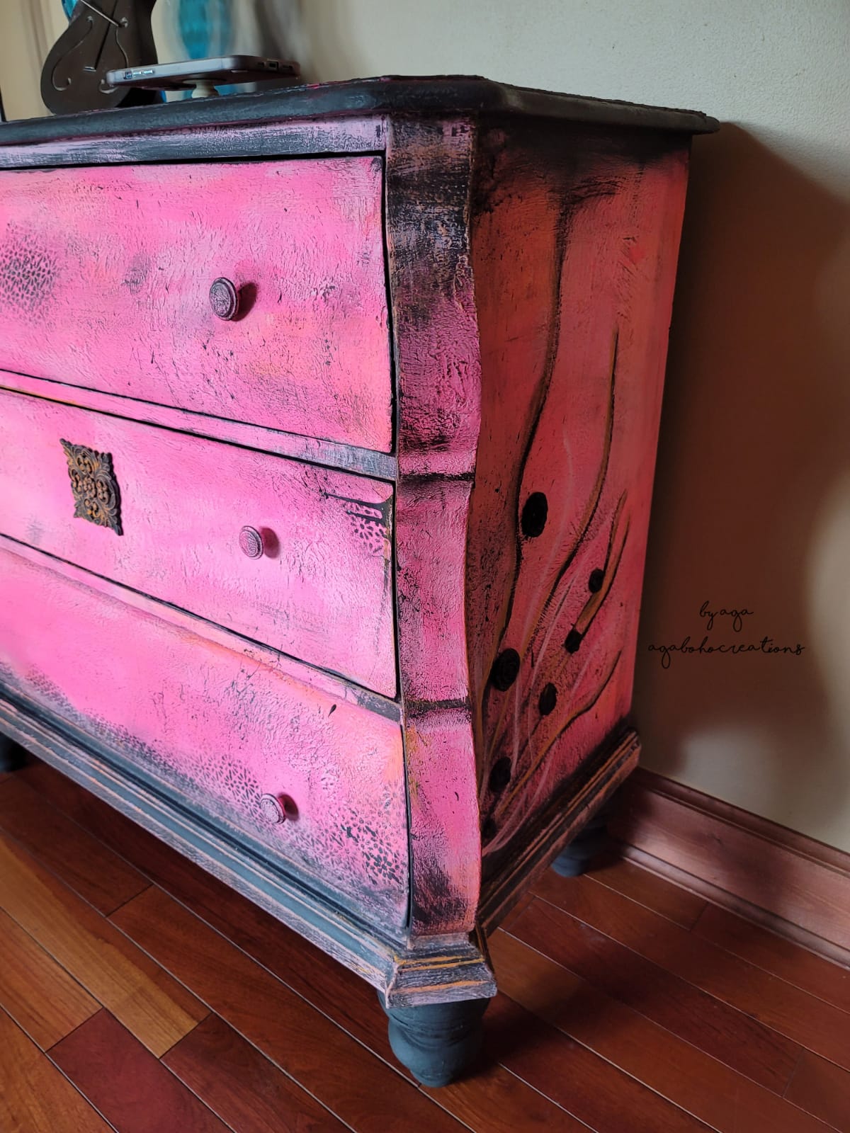 Bohemian Pink Dresser