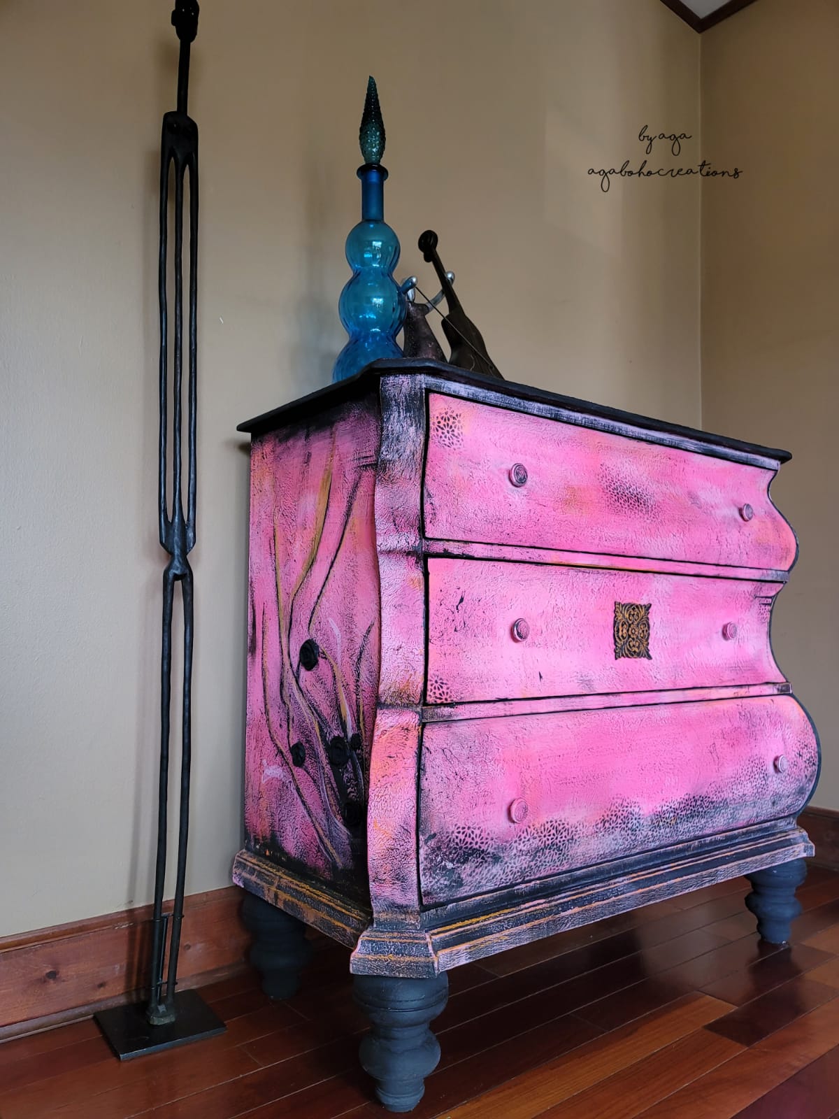 Bohemian Pink Dresser