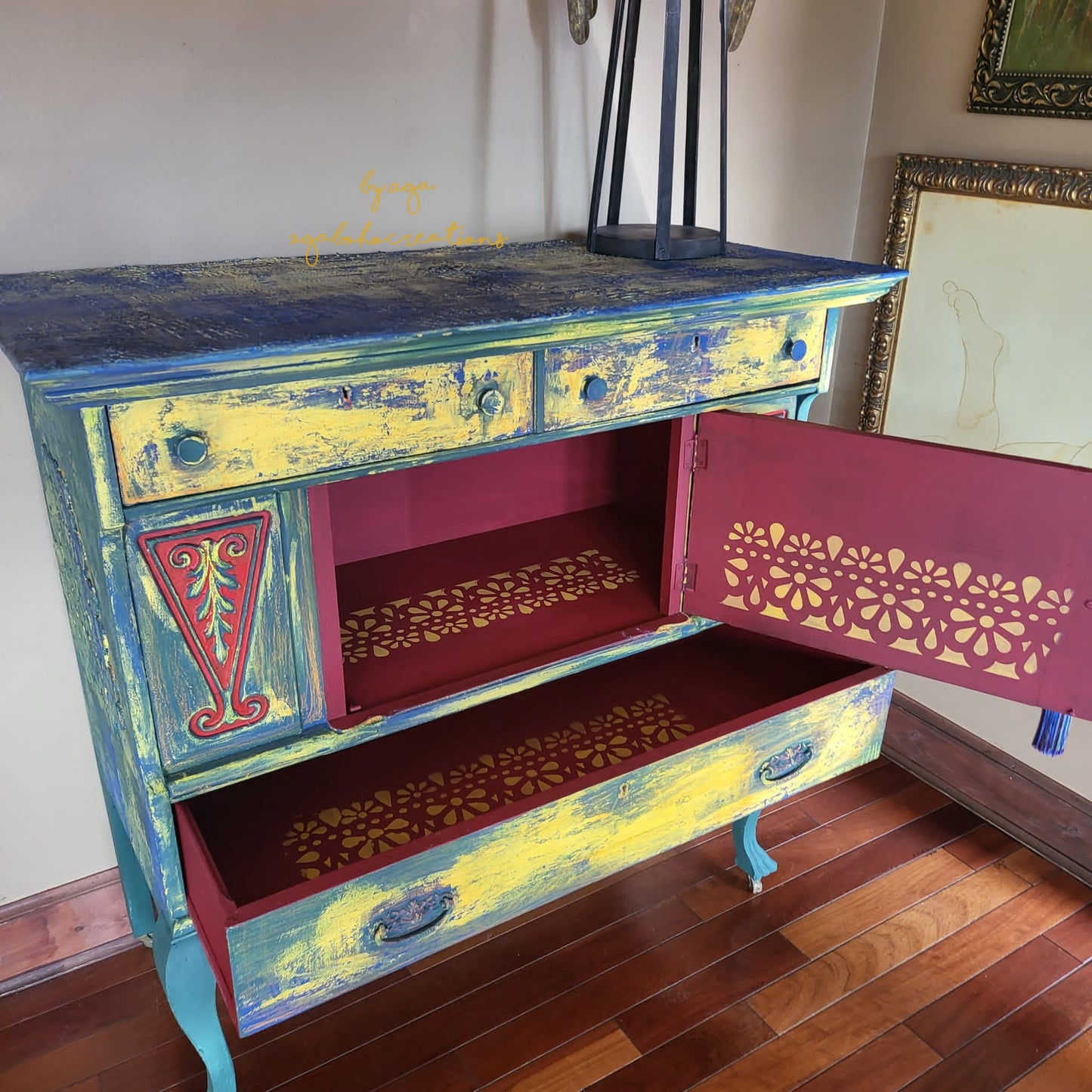 Woman in the Sideboard