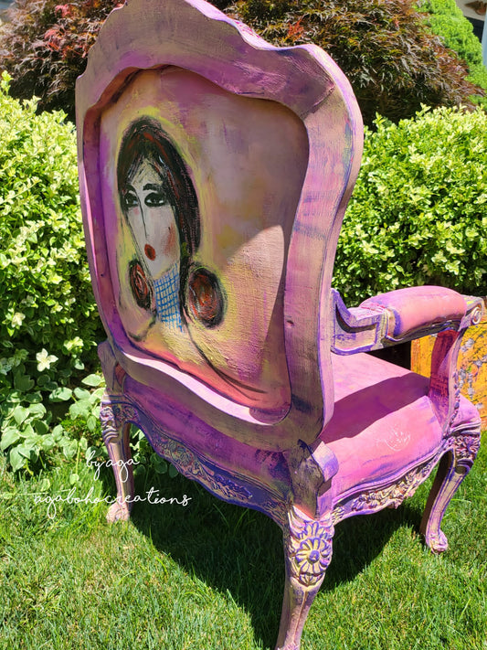 Whimsical Hot Pink Armchair