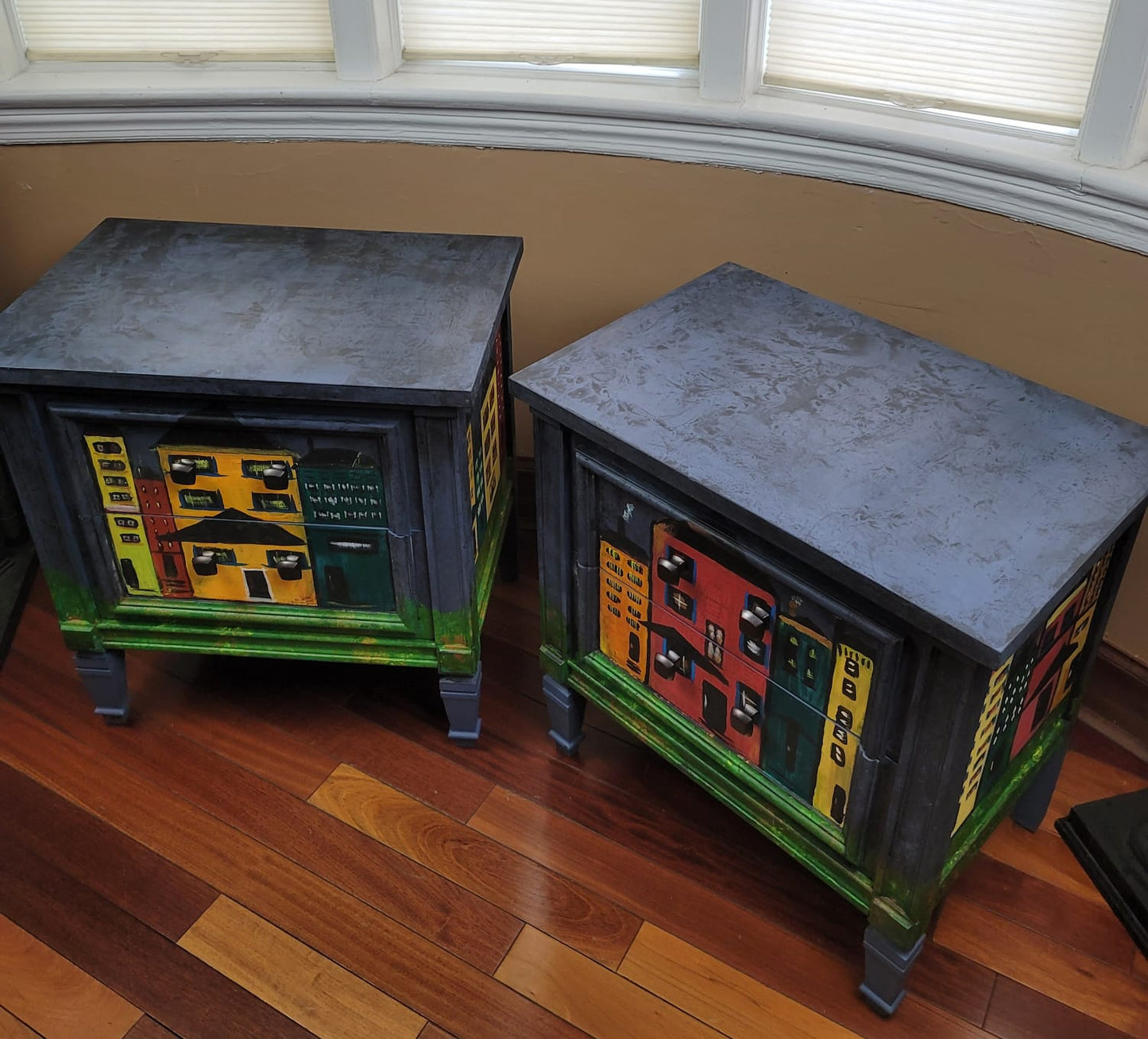 Kandinsky Inspired End Tables
