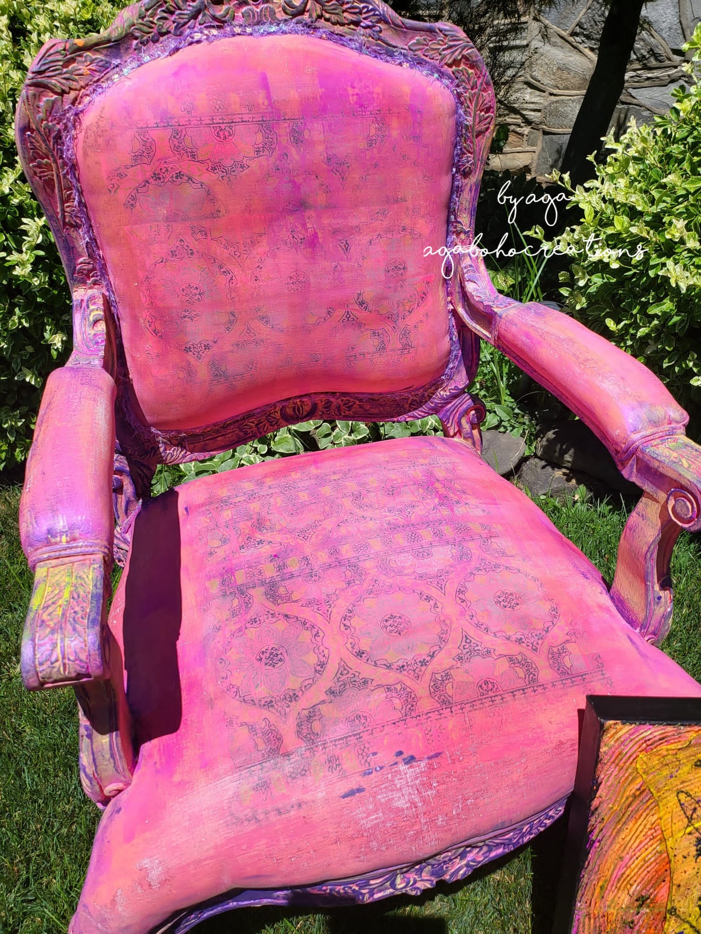 Whimsical Hot Pink Armchair