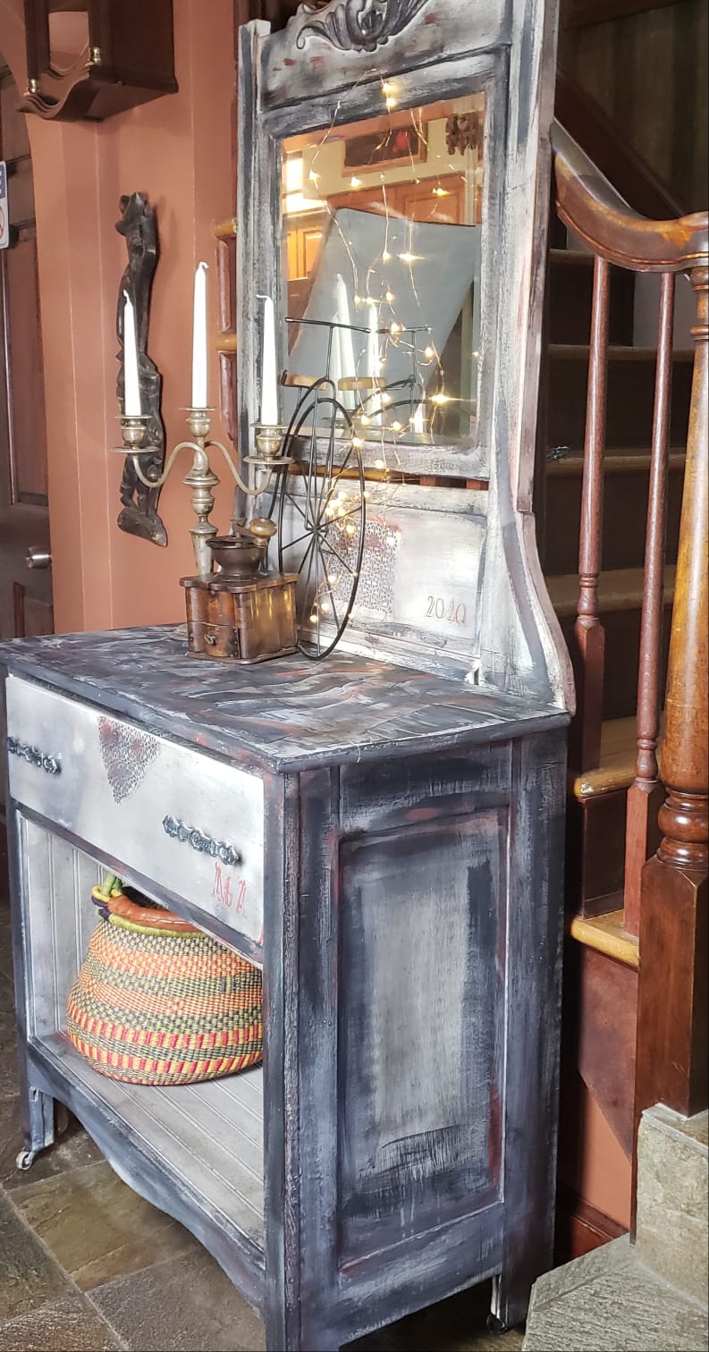 Funky Painted Cabinet
