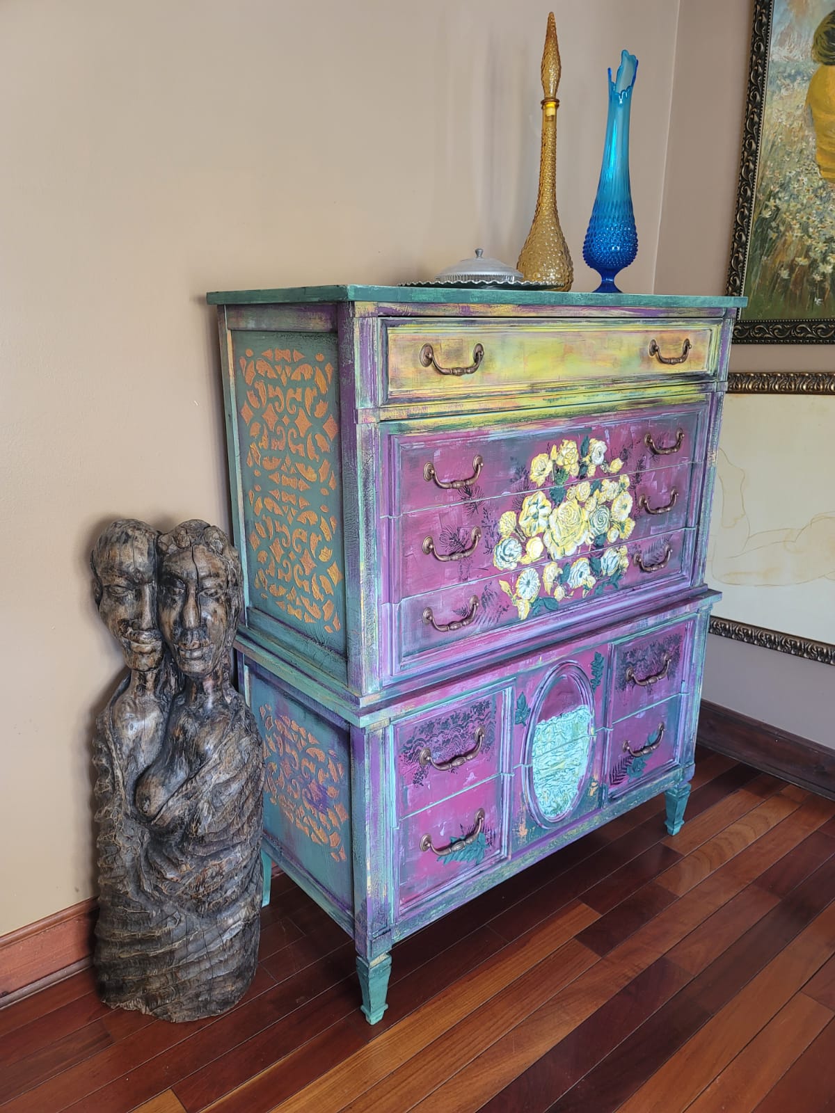 Colorful Funky 6-Drawer Dresser