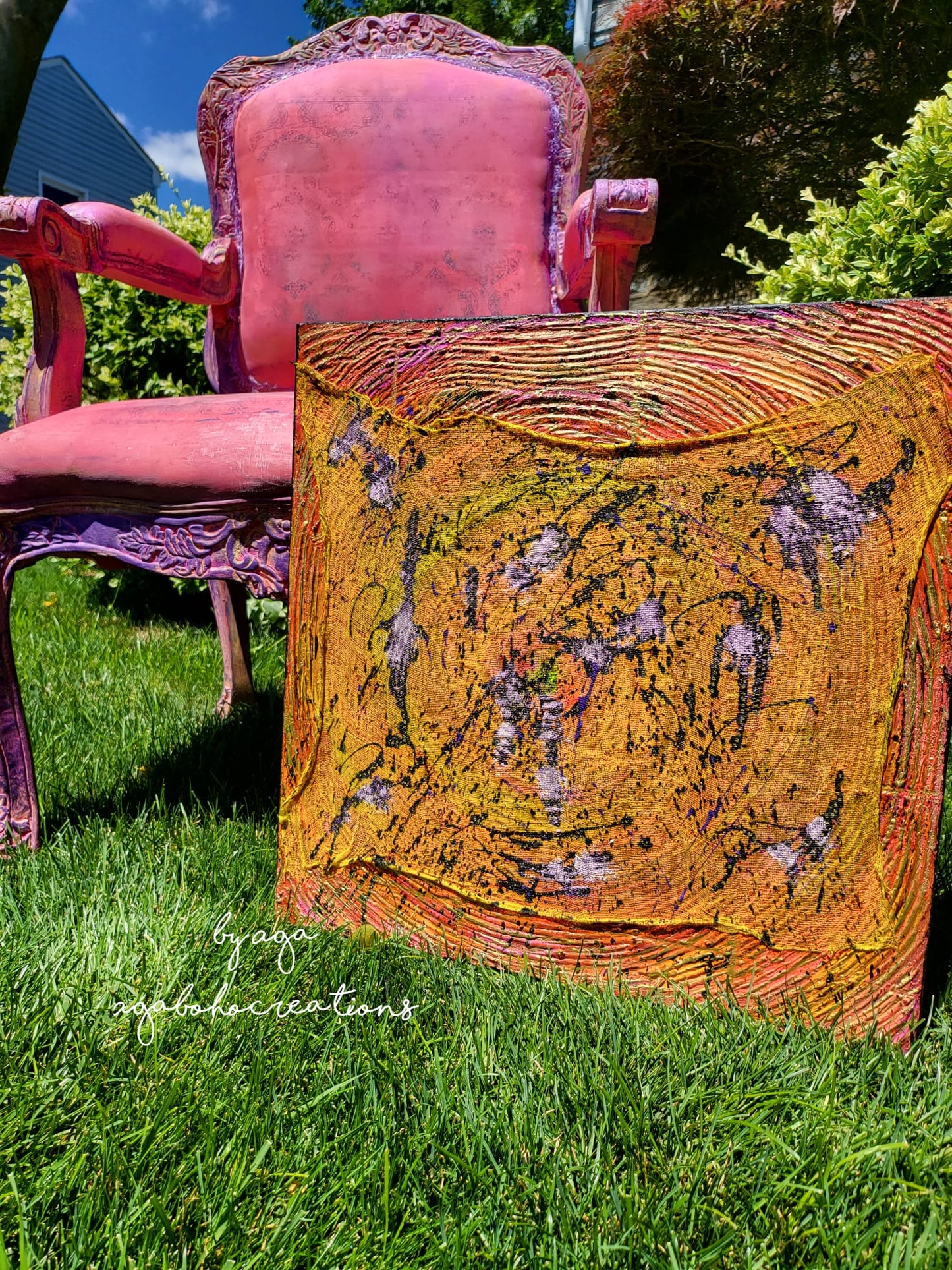 Whimsical Hot Pink Armchair