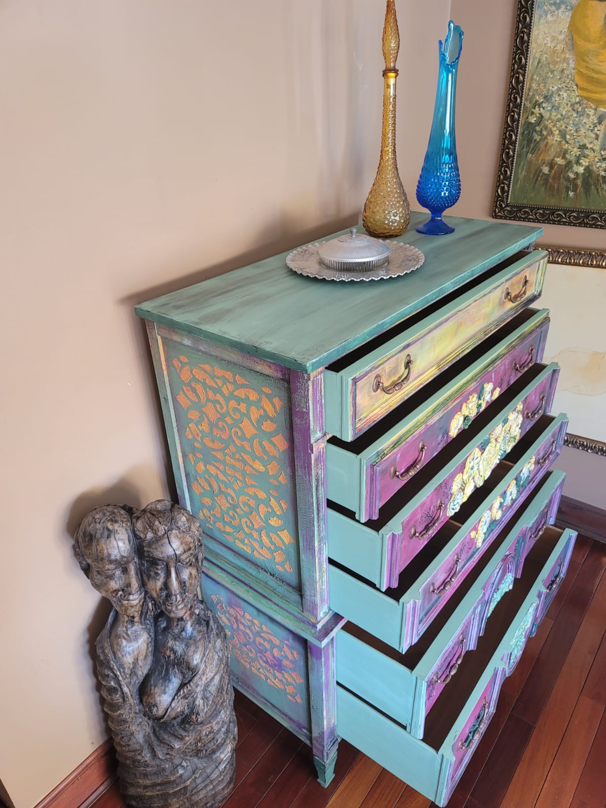 Colorful Funky 6-Drawer Dresser
