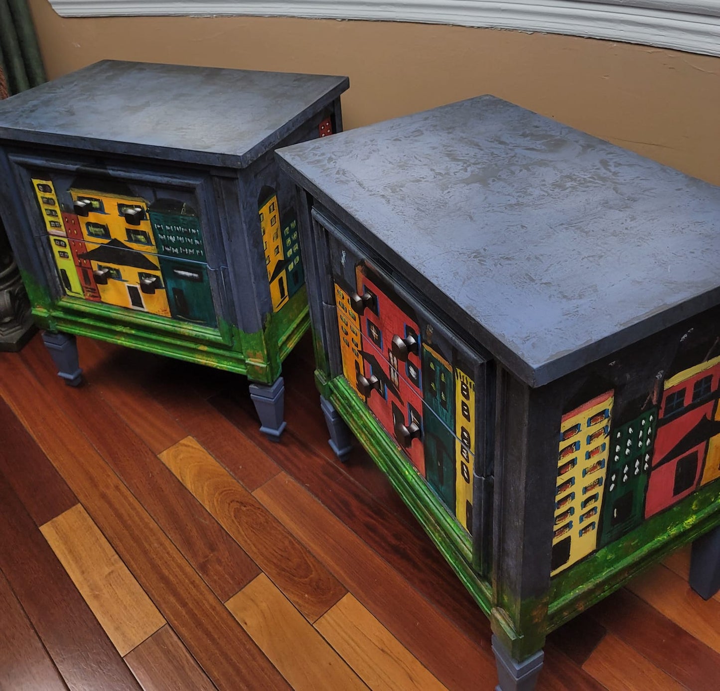 Kandinsky Inspired End Tables