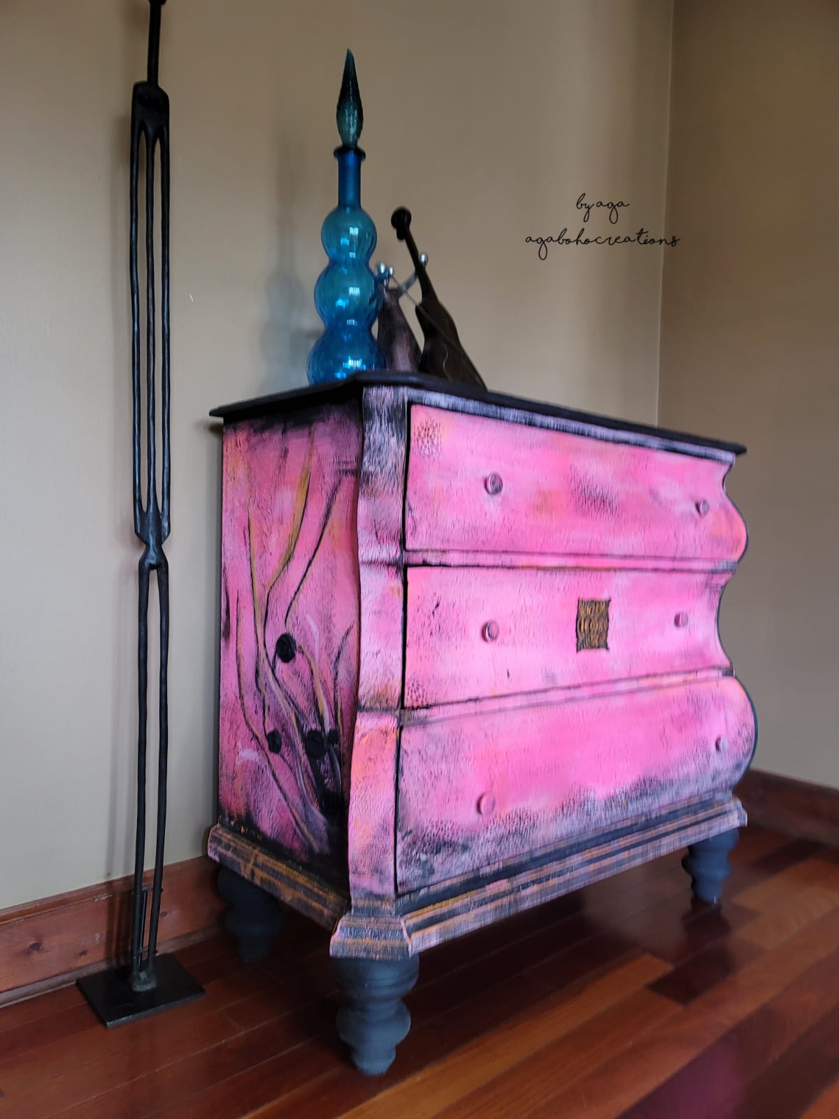 Bohemian Pink Dresser