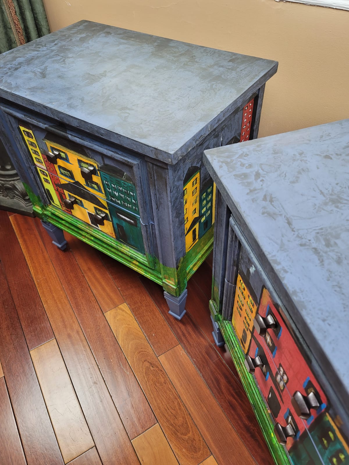 Kandinsky Inspired End Tables