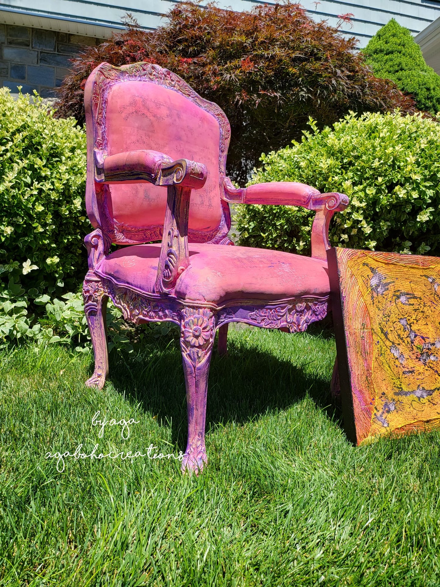 Whimsical Hot Pink Armchair