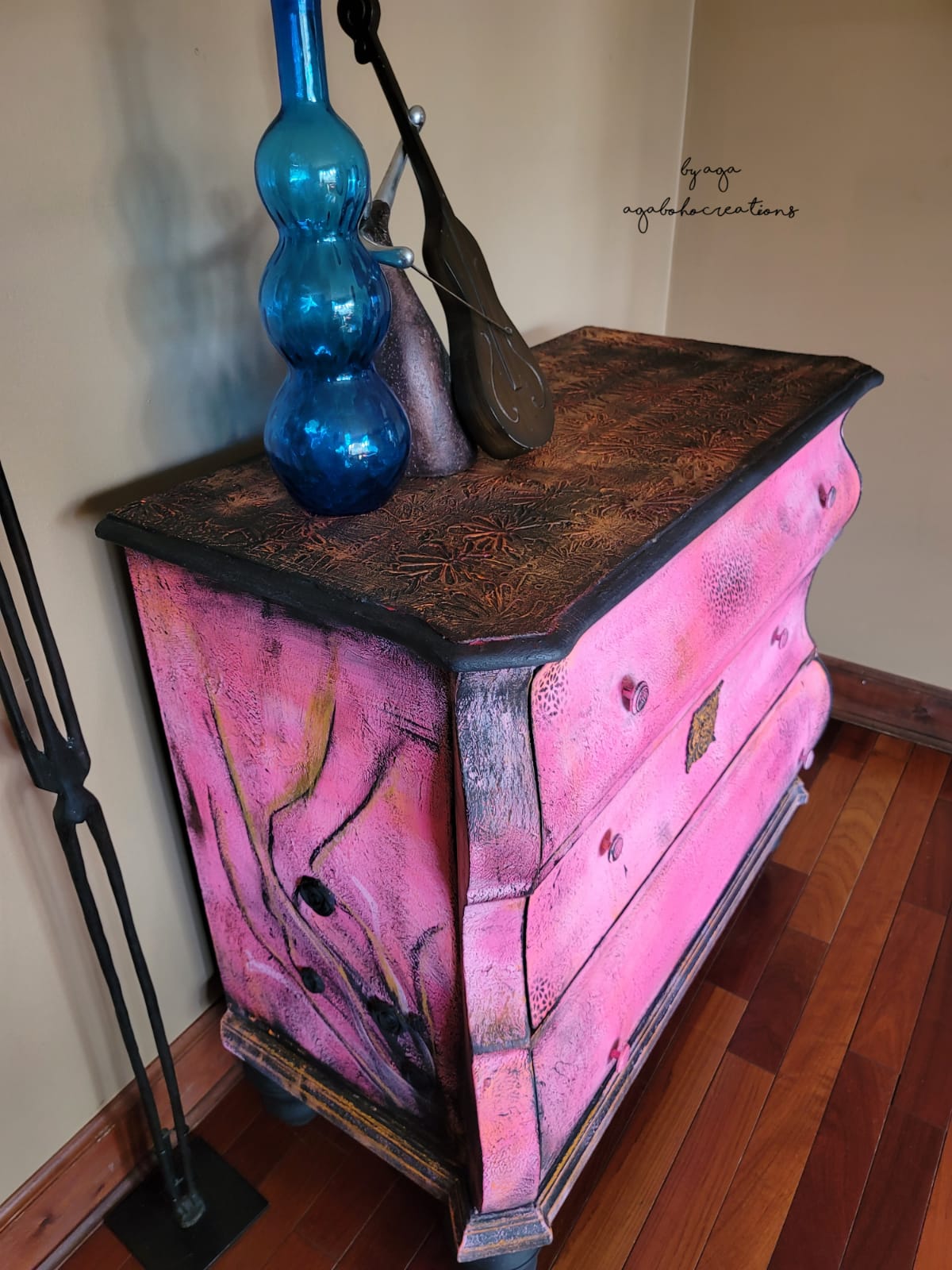 Bohemian Pink Dresser