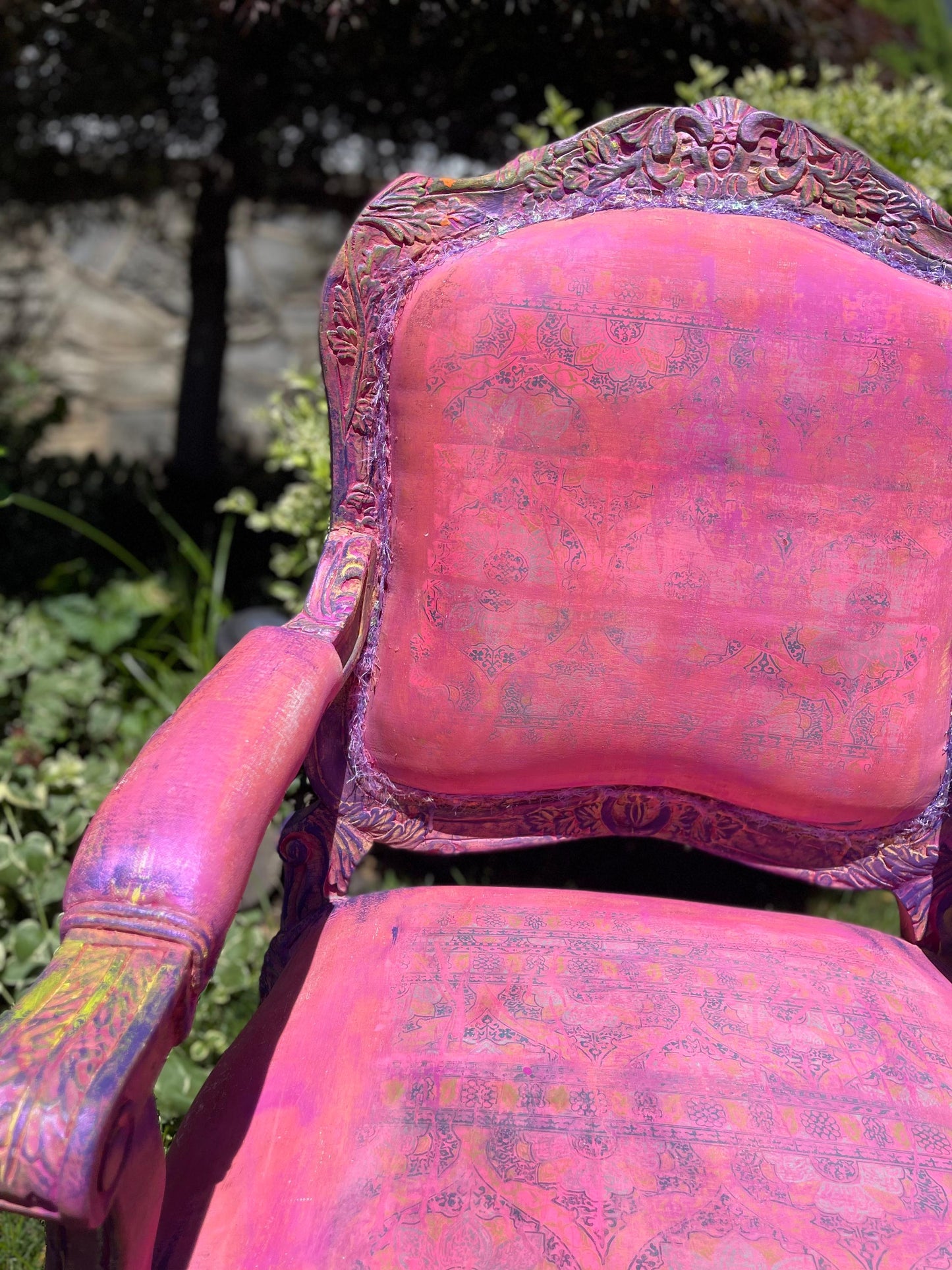 Whimsical Hot Pink Armchair