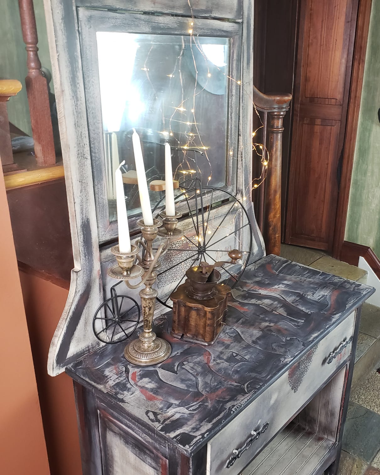 Funky Painted Cabinet