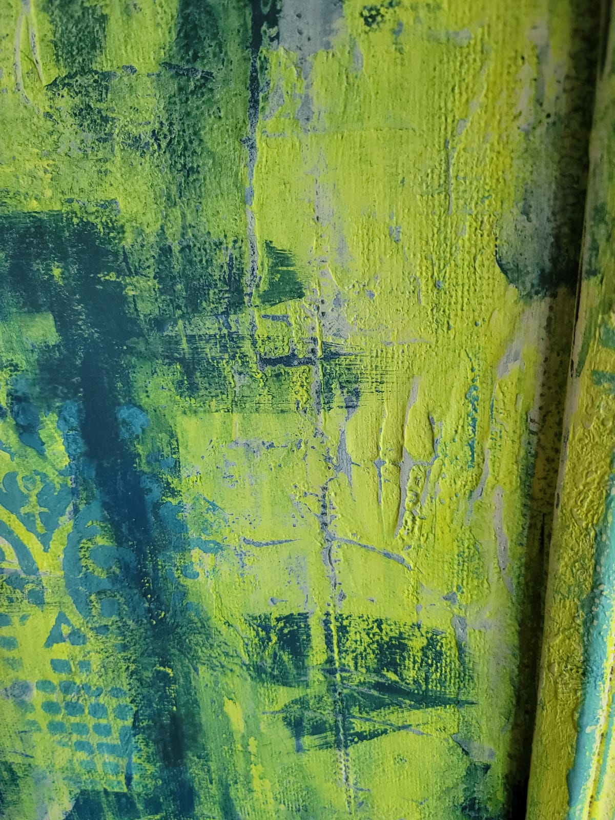 Neon Yellow Vintage Armoire