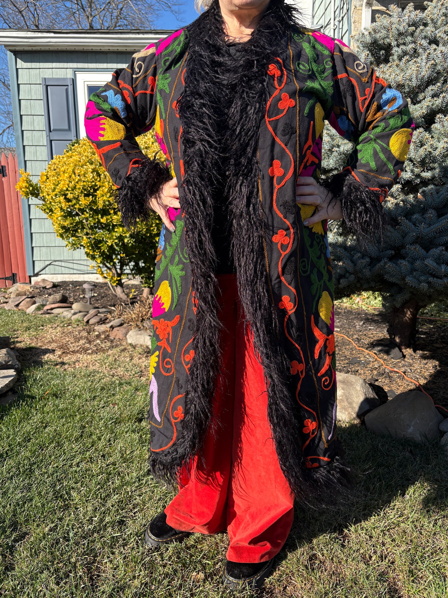 Fuzzy Bohemian Coat #01