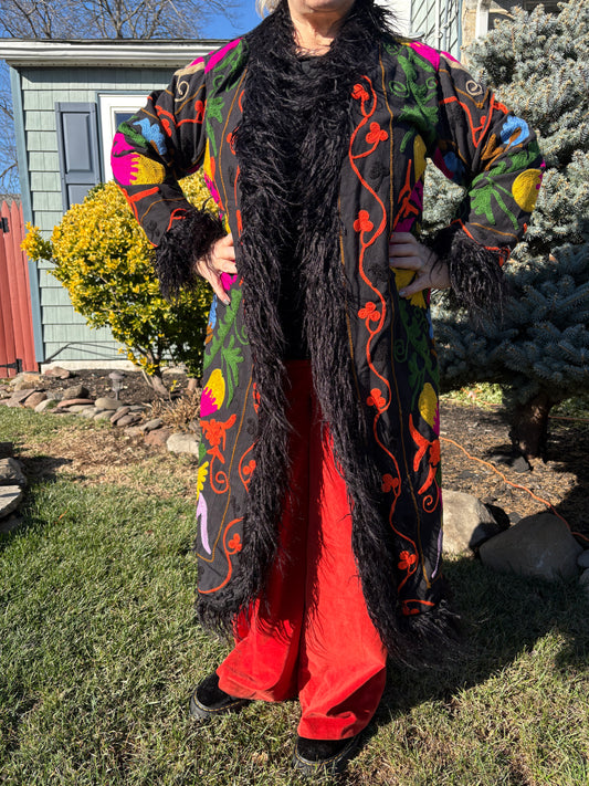 Fuzzy Bohemian Coat #01