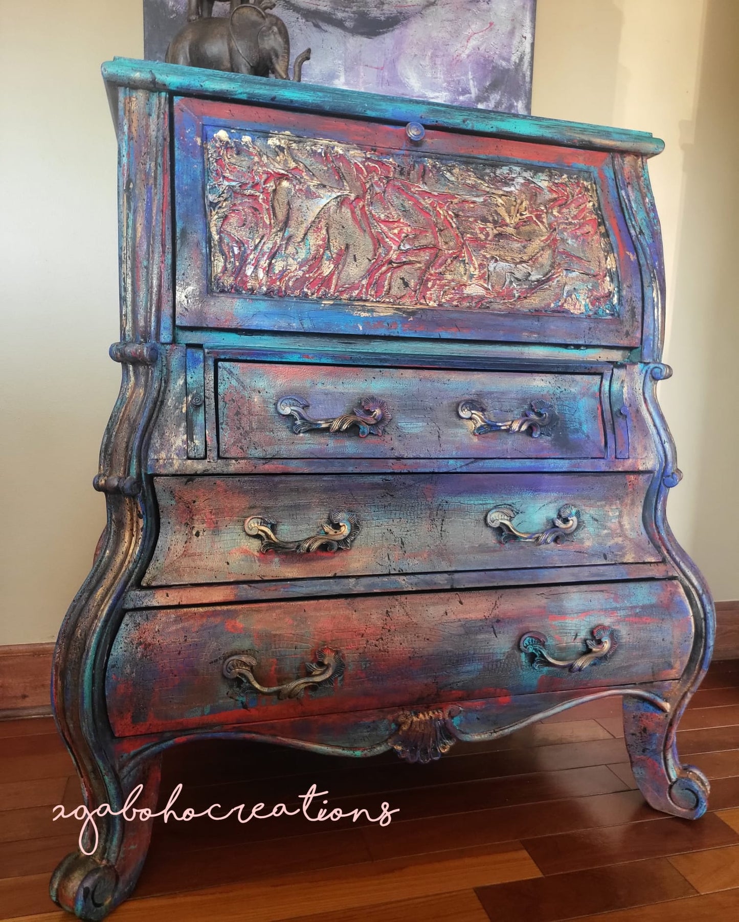 Colorful Dresser Secretary