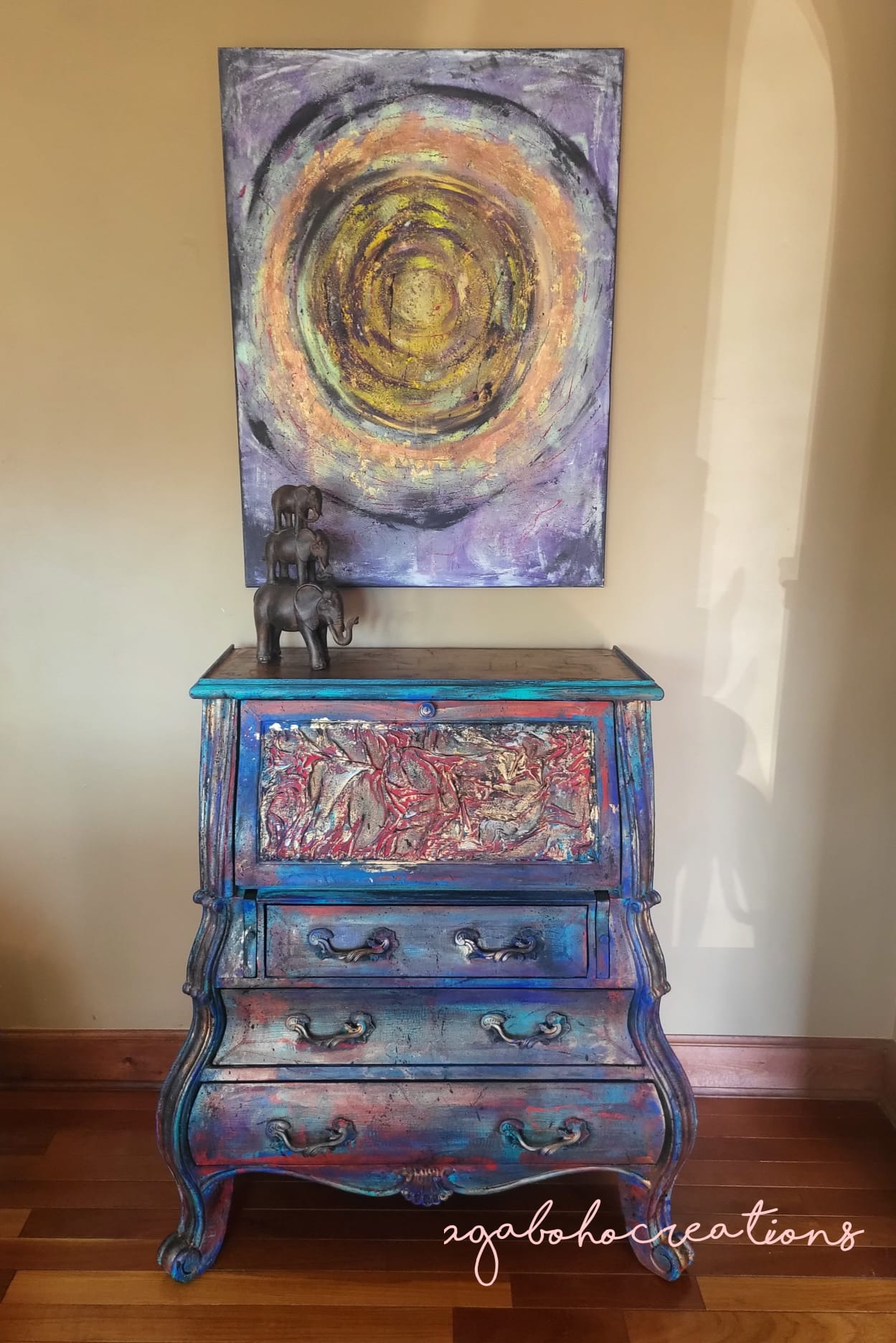Colorful Dresser Secretary