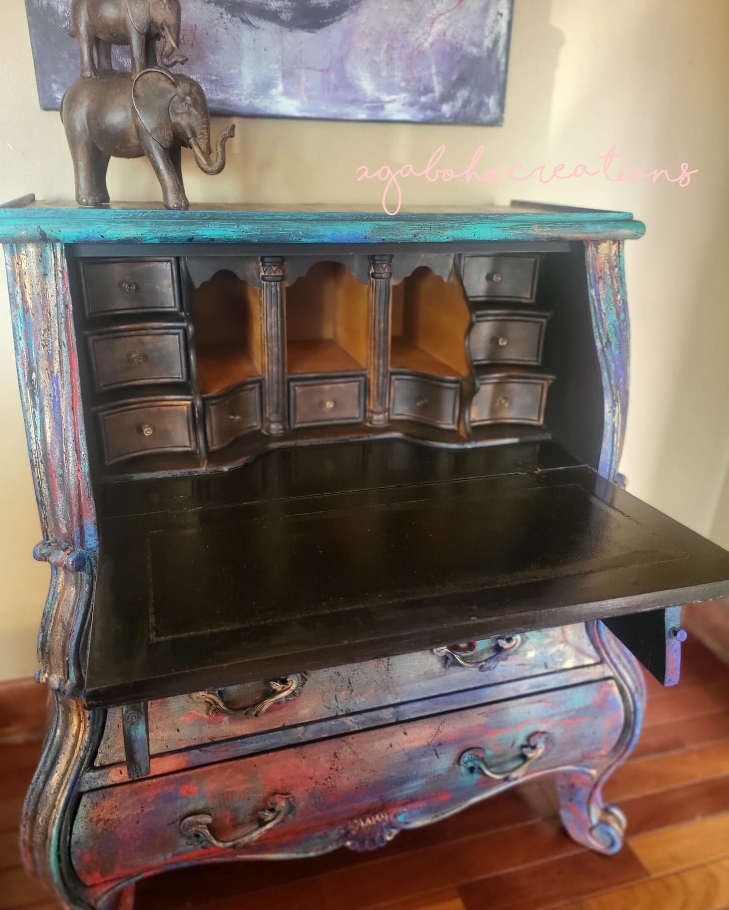 Colorful Dresser Secretary