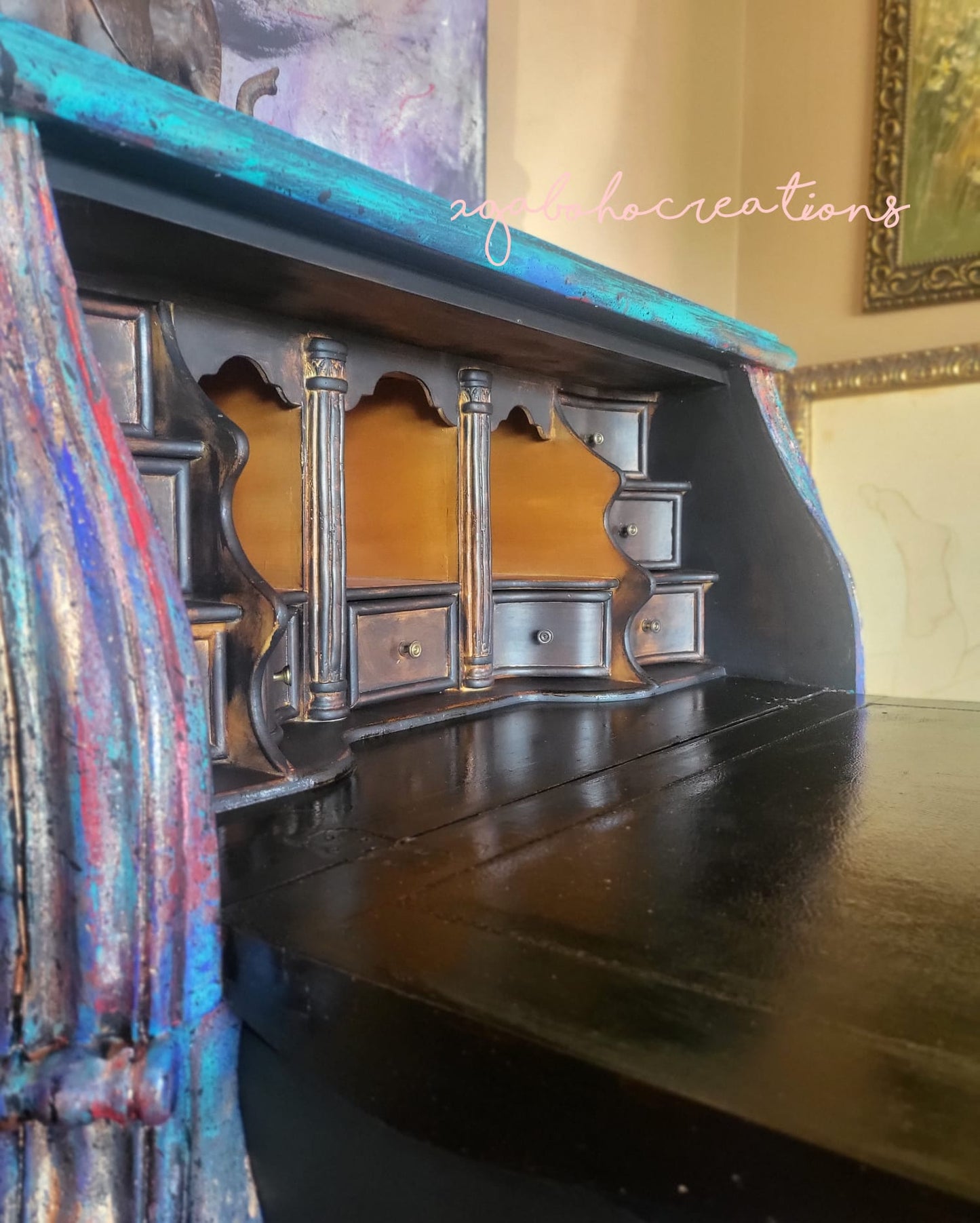 Colorful Dresser Secretary