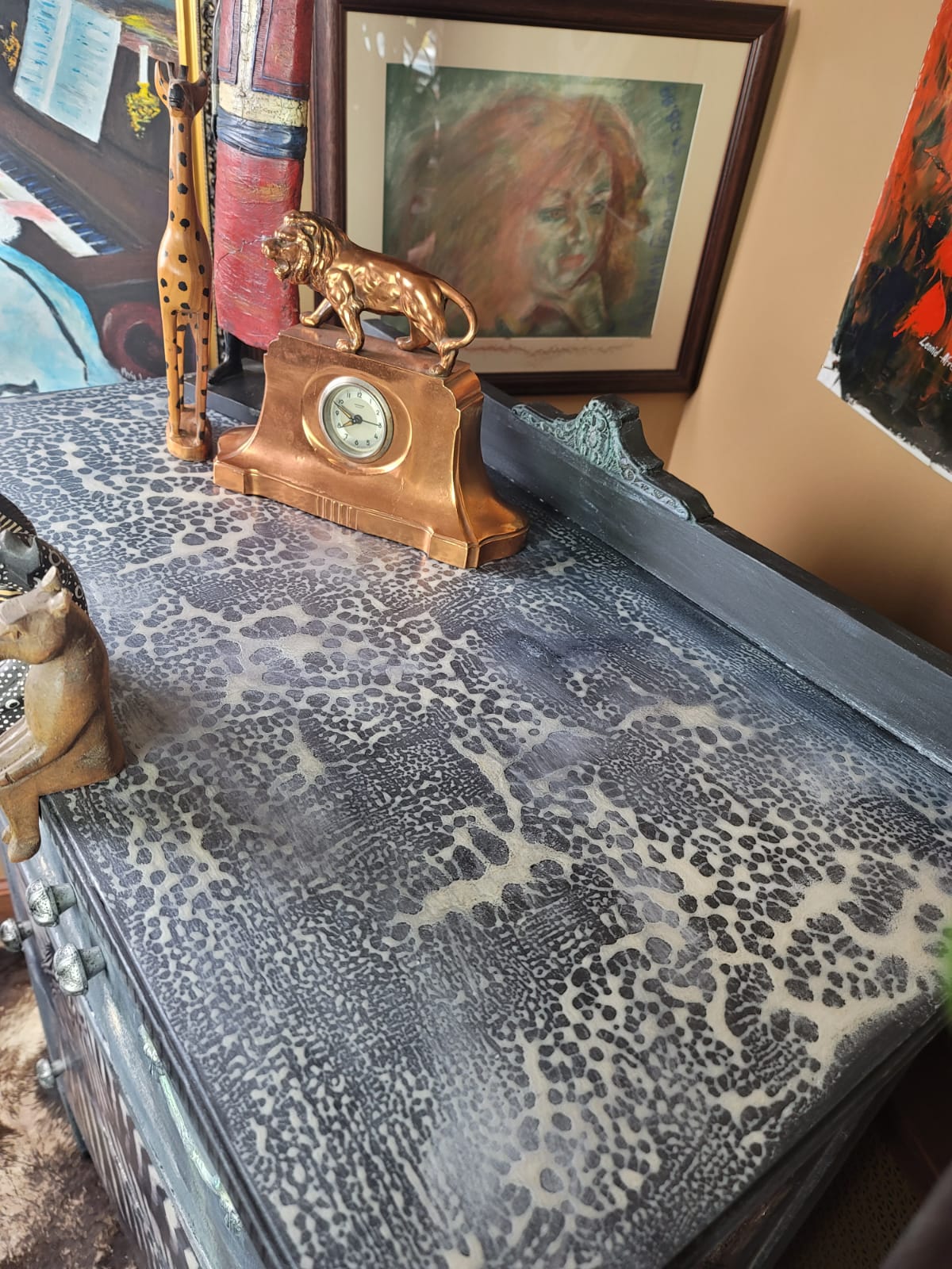 Vintage Zebra Cabinet