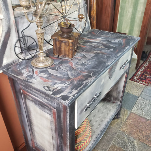 Funky Painted Cabinet