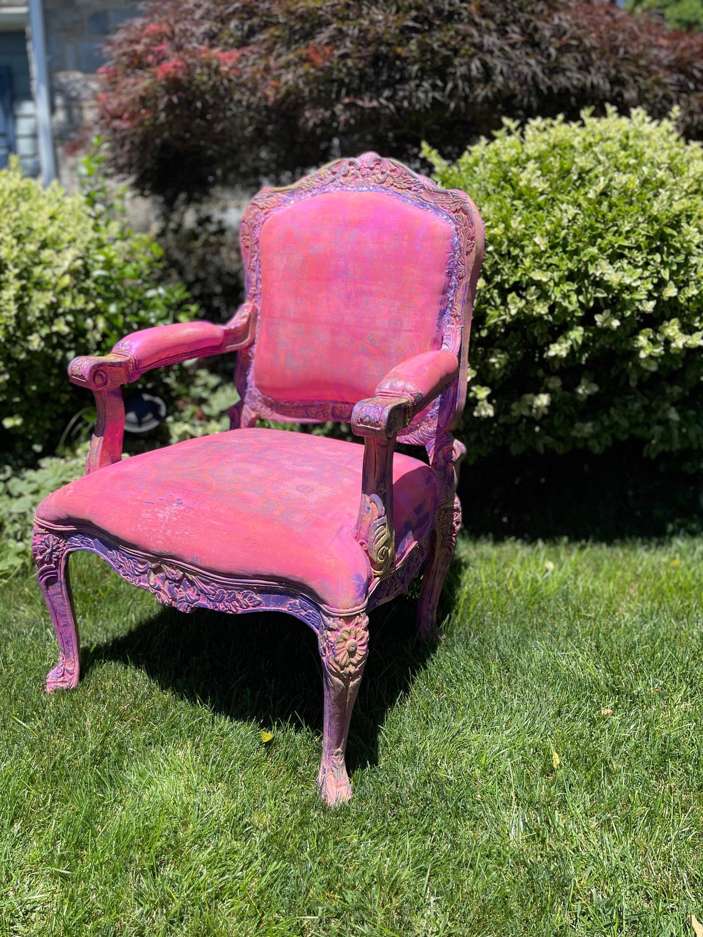 Whimsical Hot Pink Armchair