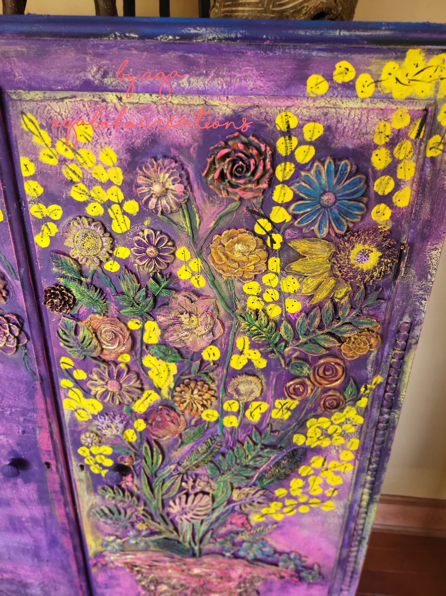 Purple Flower Armoire