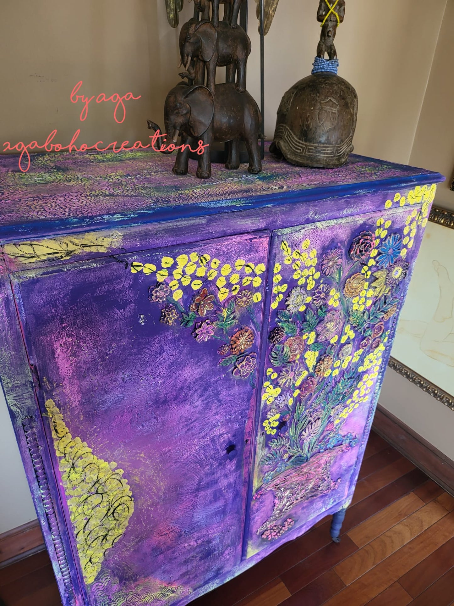 Purple Flower Armoire