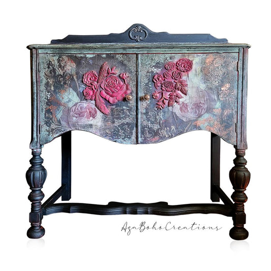 Pink Floral Buffet Table