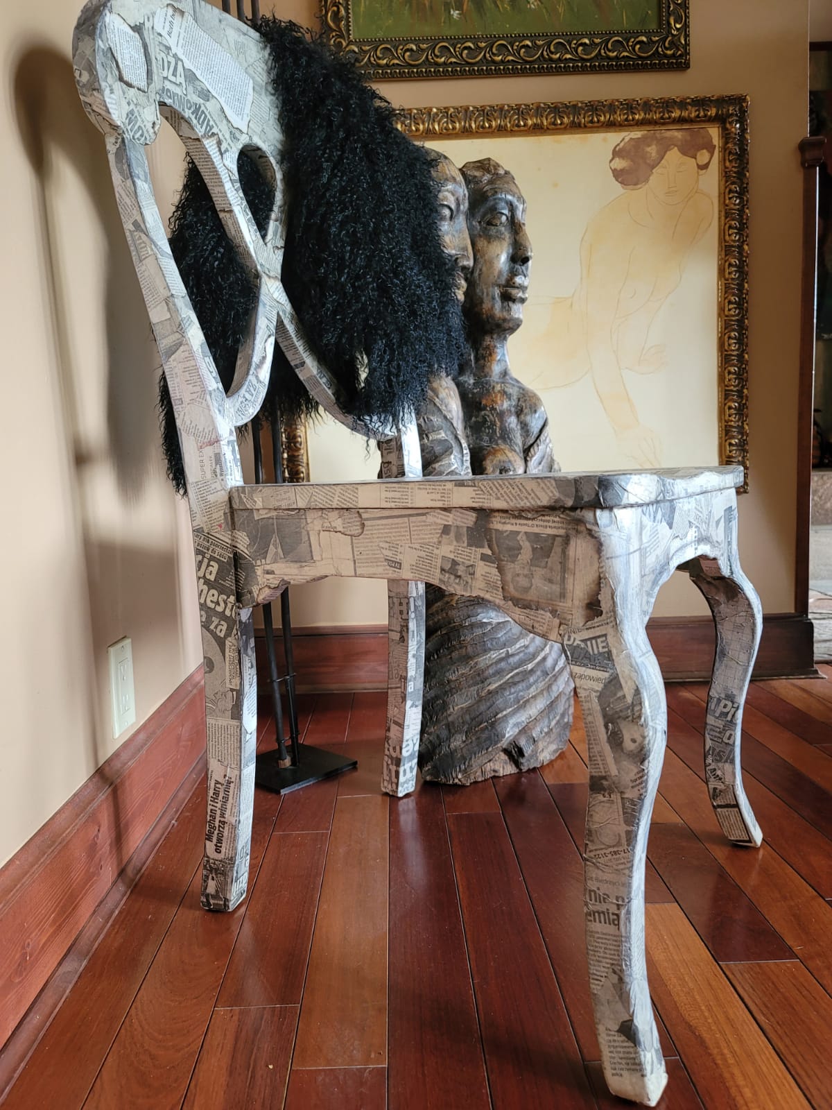 Funky Newspaper Chair