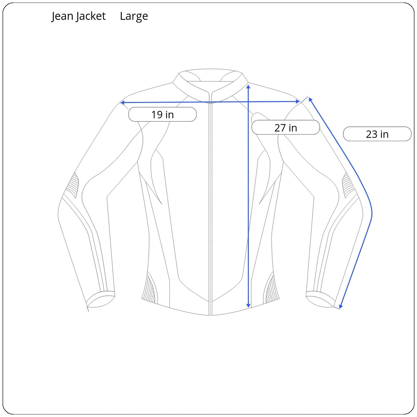 Beaded Jean Jacket - Large