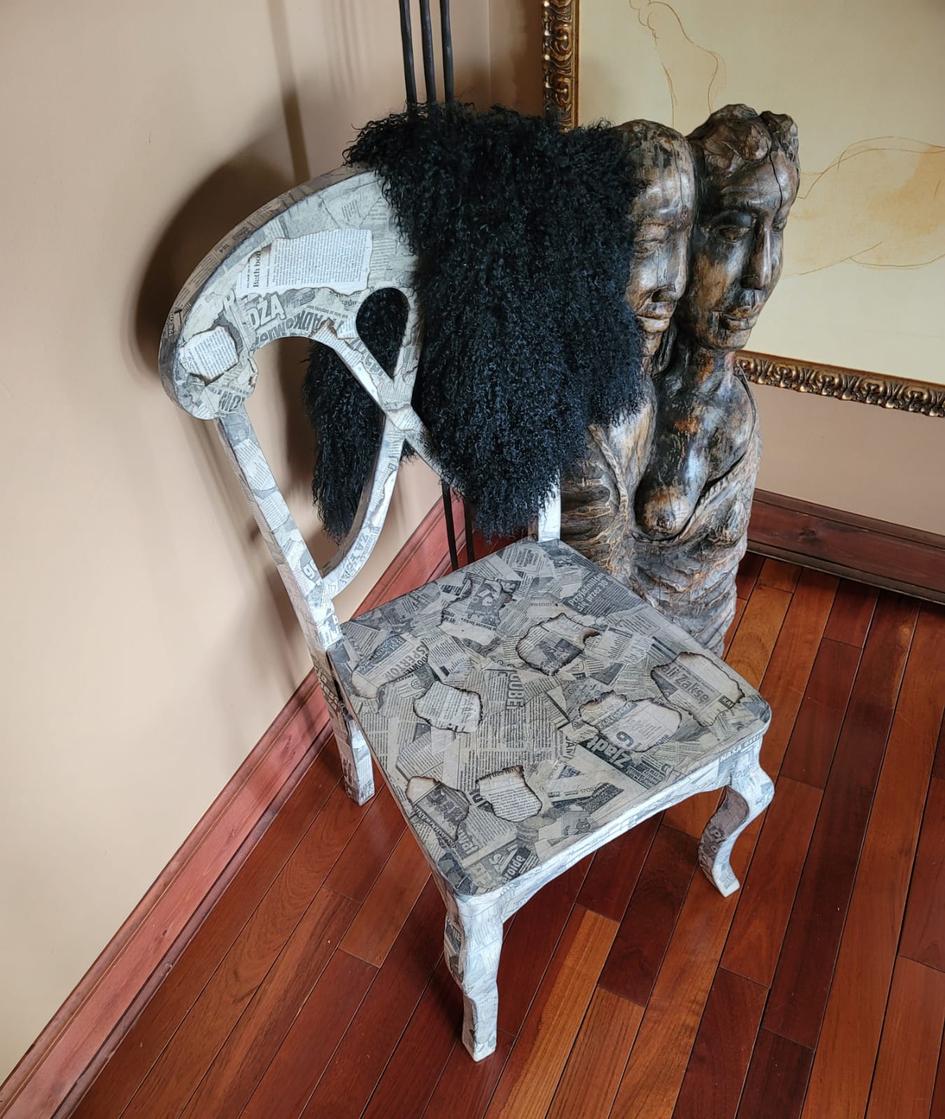 Funky Newspaper Chair