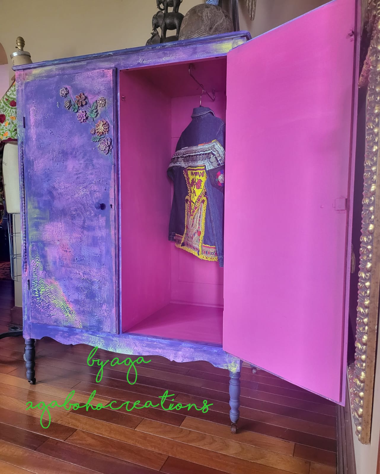 Purple Flower Armoire