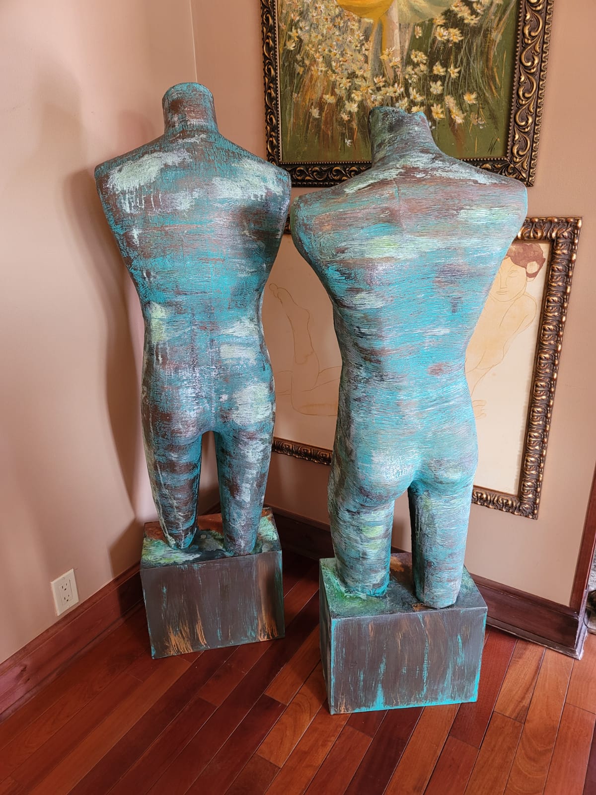 Vintage Plexiglass Statues