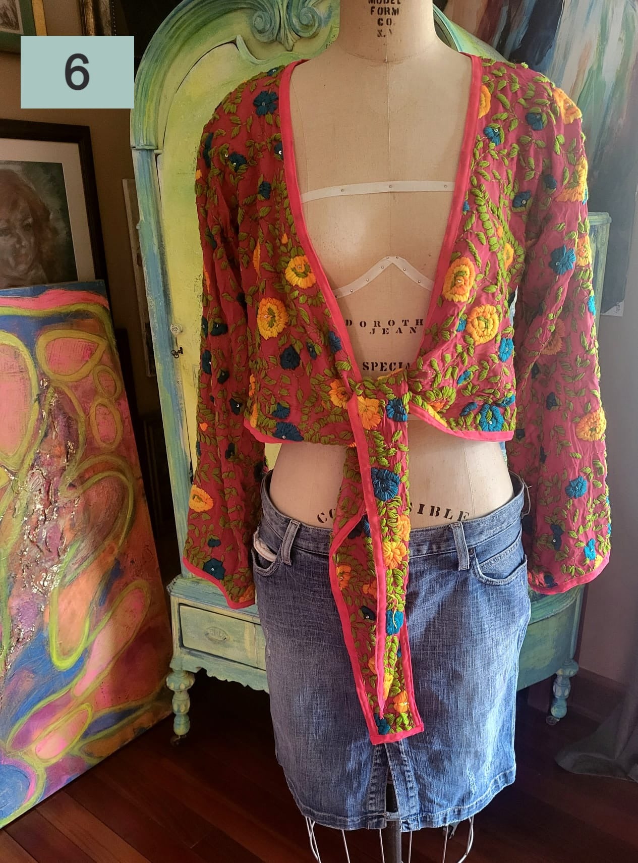 Embroidered Tie Top - All Colors