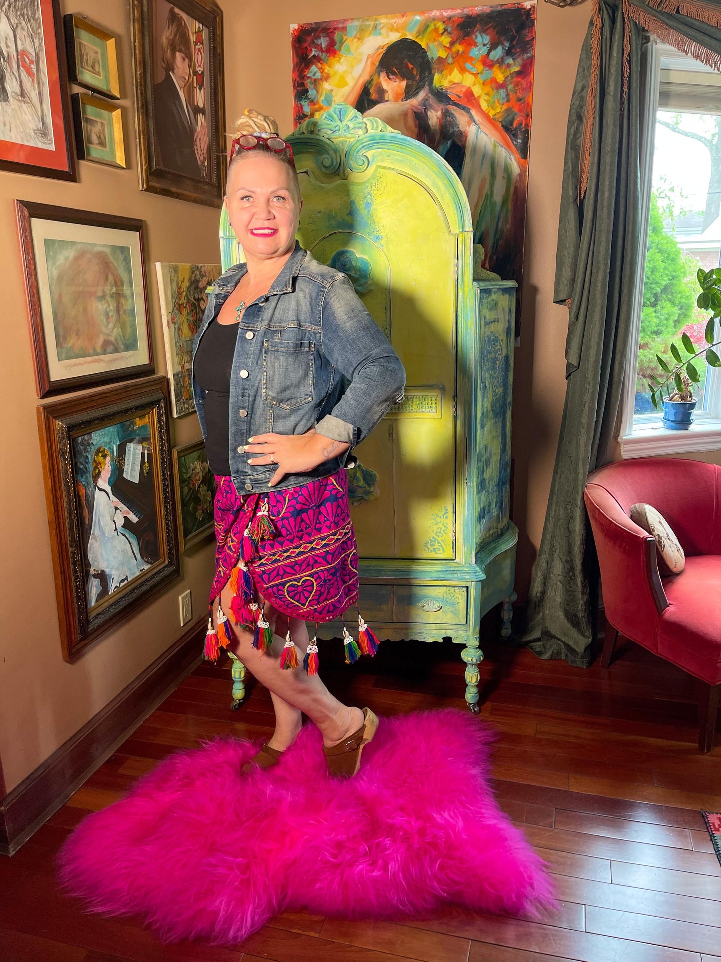Embroidered Tassle Skirt