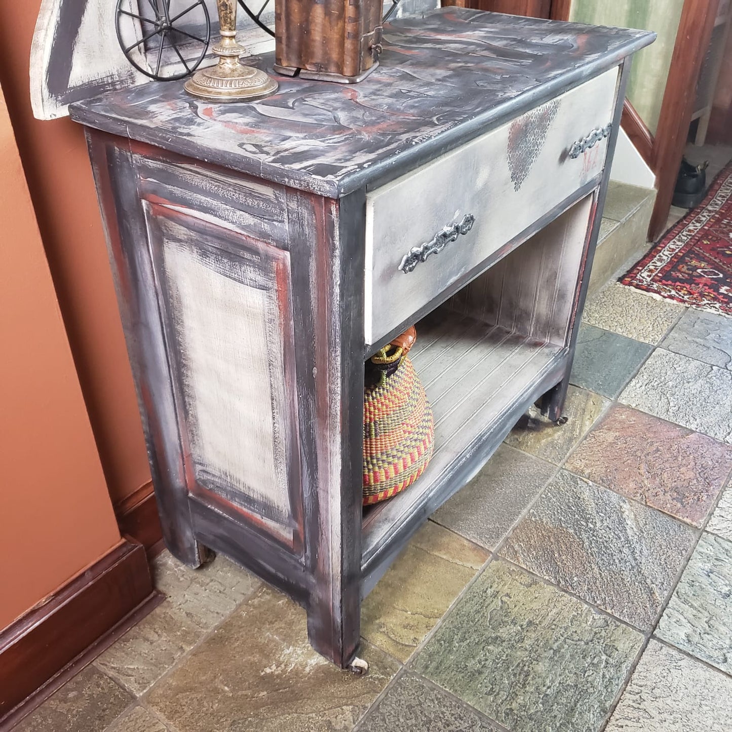 Funky Painted Cabinet