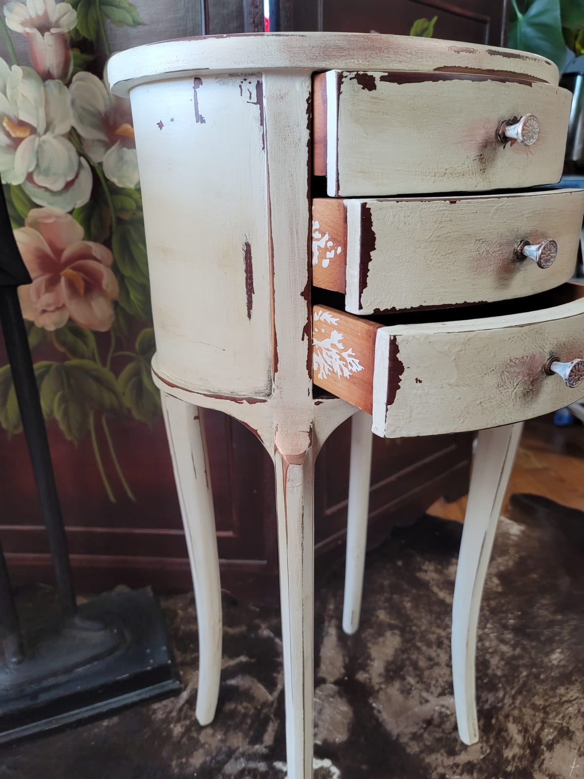 Shabby Chic Vintage End Tables