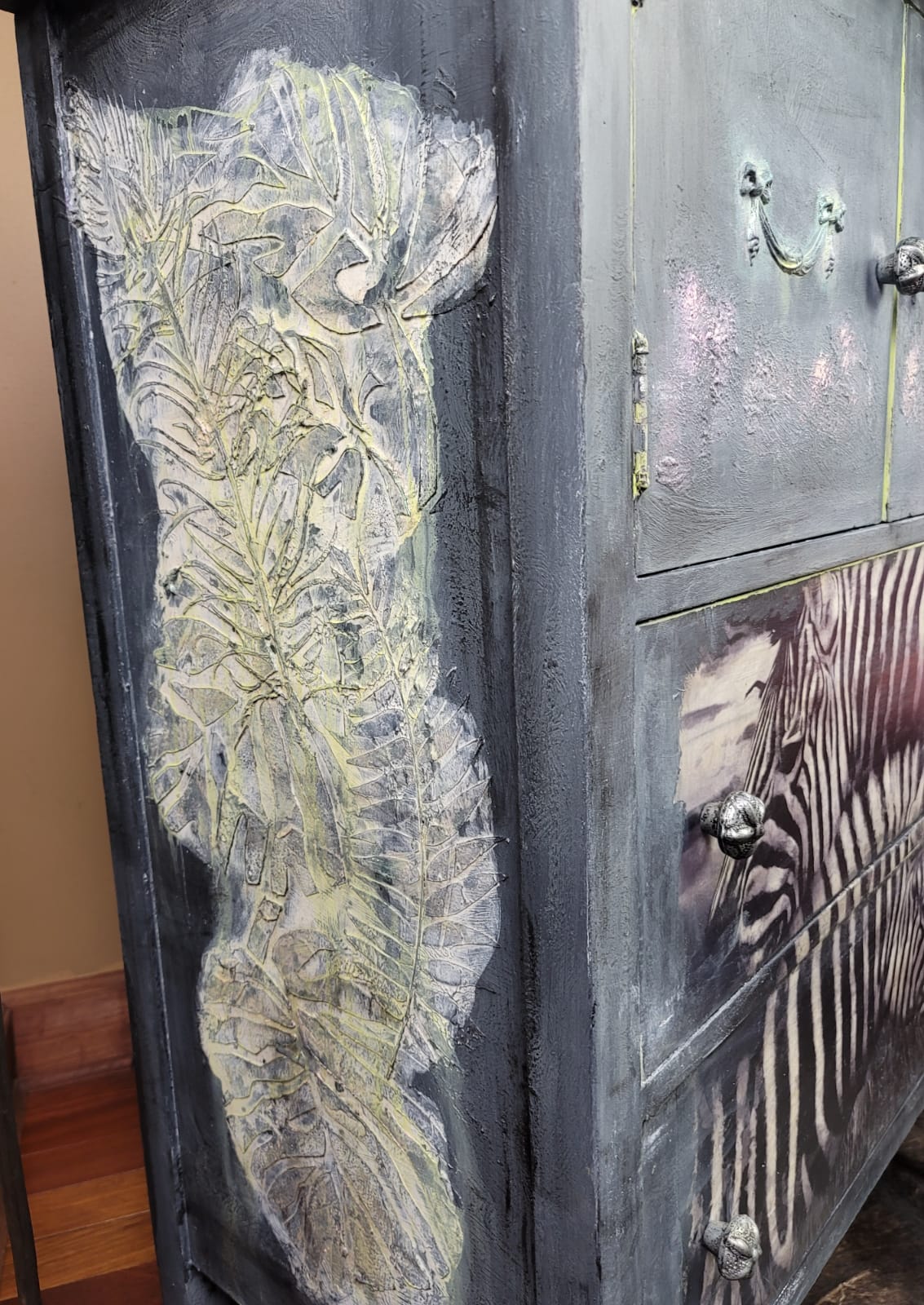 Vintage Zebra Cabinet