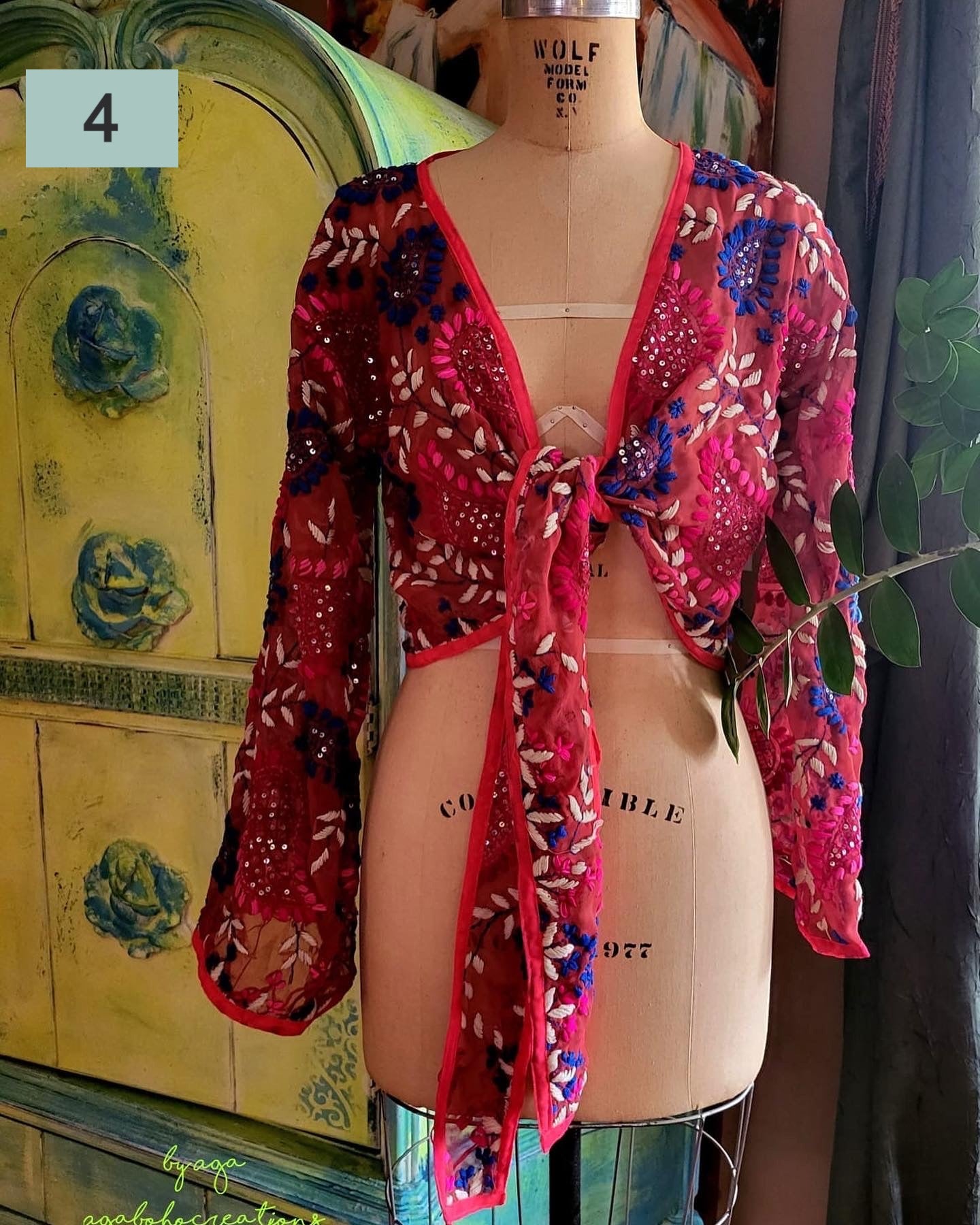 Embroidered Tie Top - All Colors