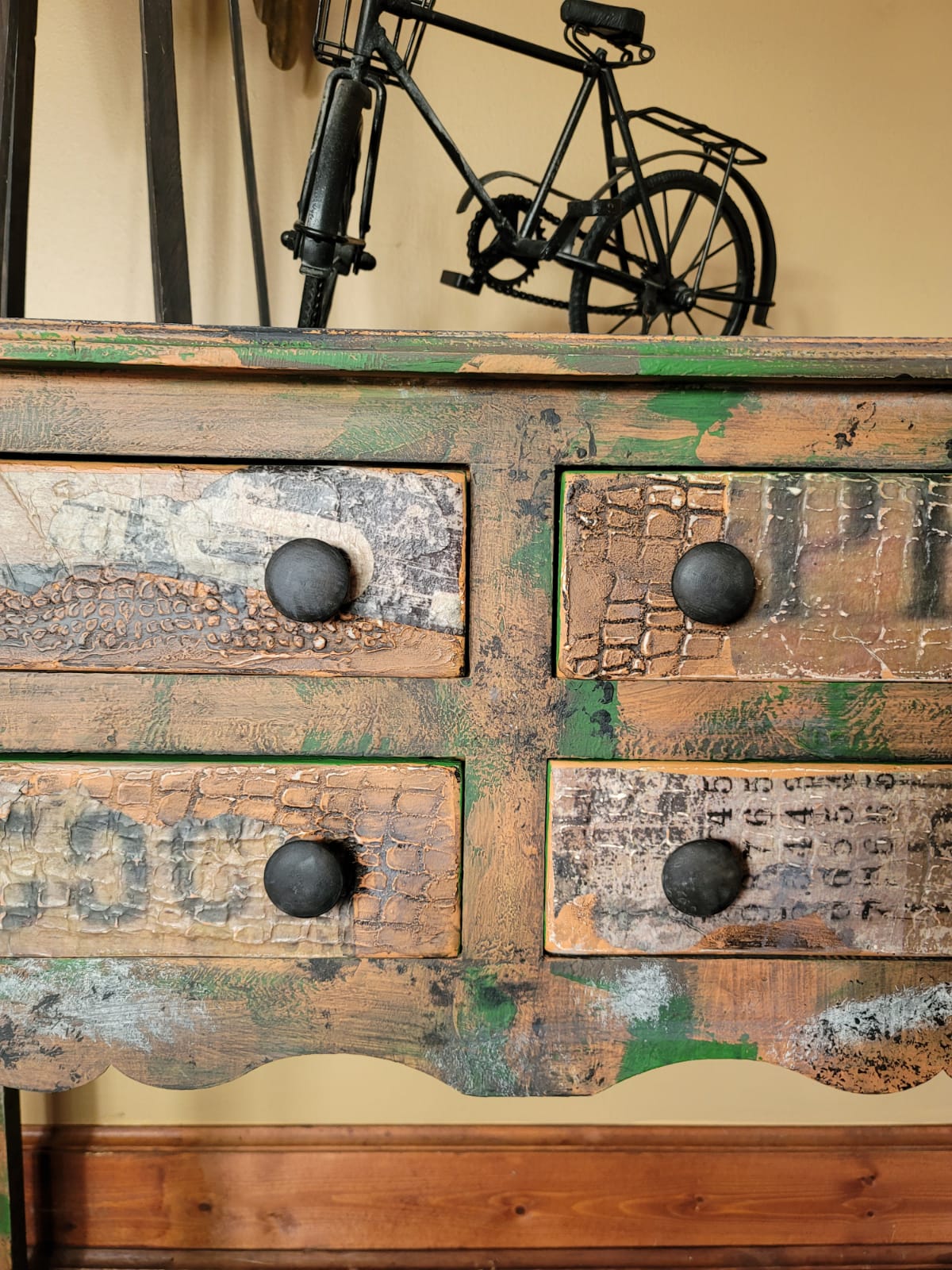 Camo Inspired Entry Table