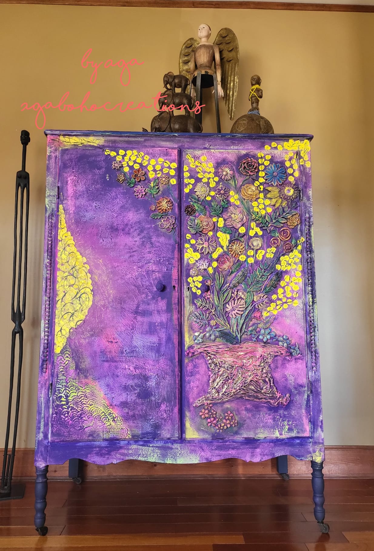 Purple Flower Armoire